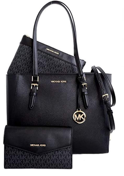 Michael Kors Charlotte LG Totale 3 IN 1 Pelle Borsa a Tracolla 